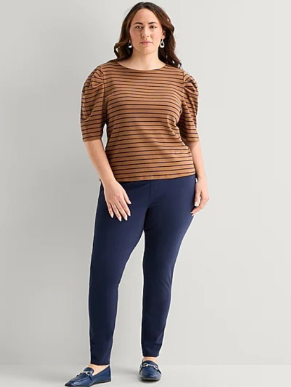 St. John's Bay Navy Slim Pull-On Pants
